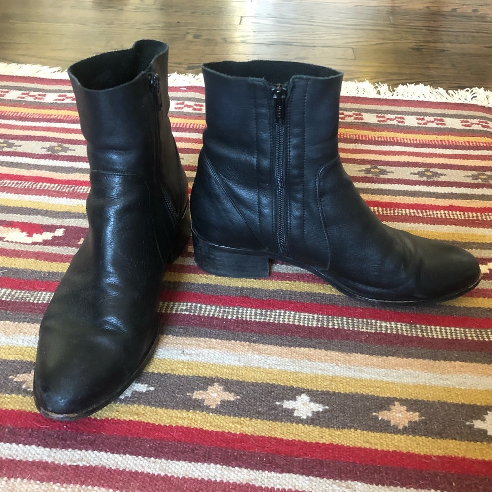 Intentionally Blank Black Bootie